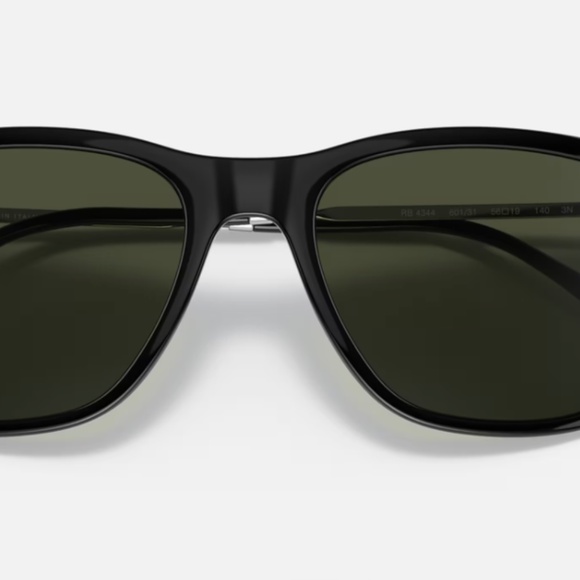 Ray-Ban sunglasses (RB4344). Polished black frame/green lenses main image 5